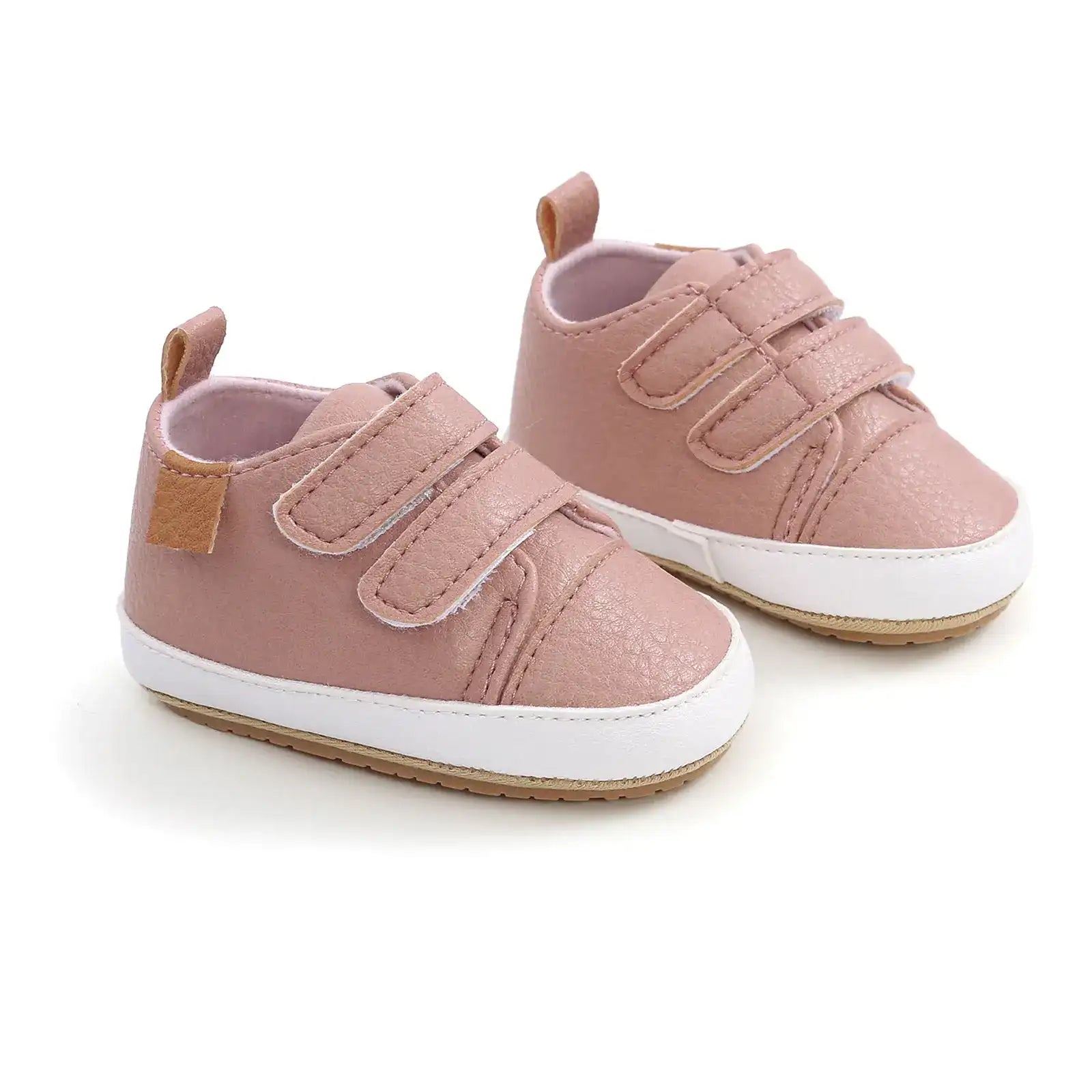 Soft Breathable Leather Infant Shoes with Shallow Buckle Strap – Unisex 0-18 M