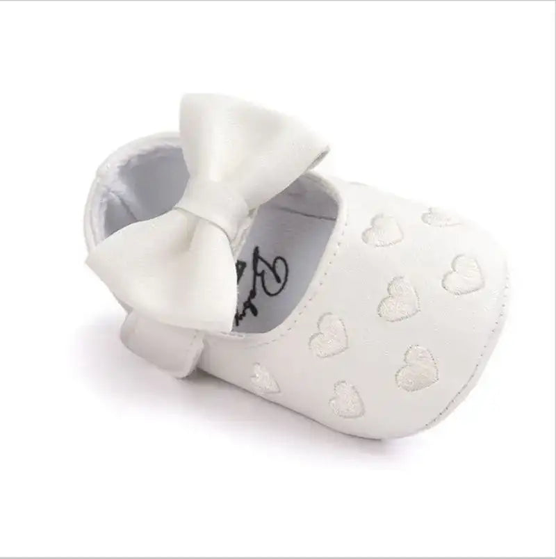 PUDCOCO Bow-Knot Soft‐Sole Newborn Pre-Walker Sneakers Unisex