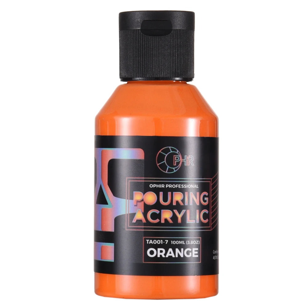 Ophir Acrylic Pouring Paint Set – High Flow Water-Based Paints (36 Colors Available, 100ml Bottles)