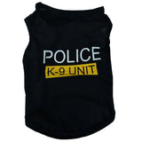 Pet Police Vest – Soft Polyester T-Shirt Jacket for Dogs (Breathable & Stylish Casual Wear)