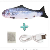 USB Rechargeable Floppy Fish Cat Toy – Interactive Electric Chew & Bite Toy for Cats, Realistic Motion Play Pet Supplies