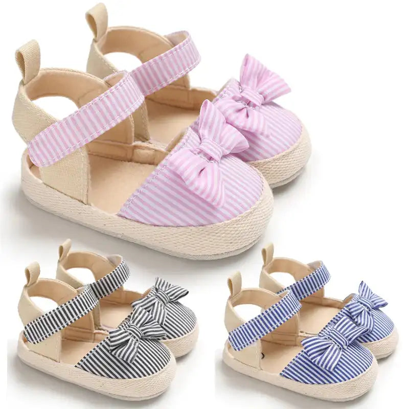 Soft Crib Shoes for Newborn Baby Girl (0-18 m) – Anti-Slip Sneaker Prewalker
