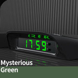 Portable Car Dashboard Clock – Solar Digital LCD Clock with Backlight & Temperature Display for Auto Interior