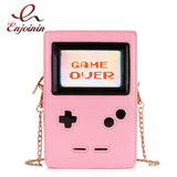 Fun Fashion Pink “Game Machine” Clutch & Crossbody Shoulder Bag for Women