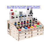Wooden Paint Rack Pigment Storage Organizer – Desktop Hobby Ink & Tool Display