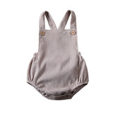 Pydcoco Baby Velvet Cotton Bodysuit – Unisex Sleeveless Jumpsuit Outfit for Newborns & Infants 0–24M (5 Colors)