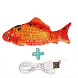 USB Rechargeable Floppy Fish Cat Toy – Interactive Electric Chew & Bite Toy for Cats, Realistic Motion Play Pet Supplies
