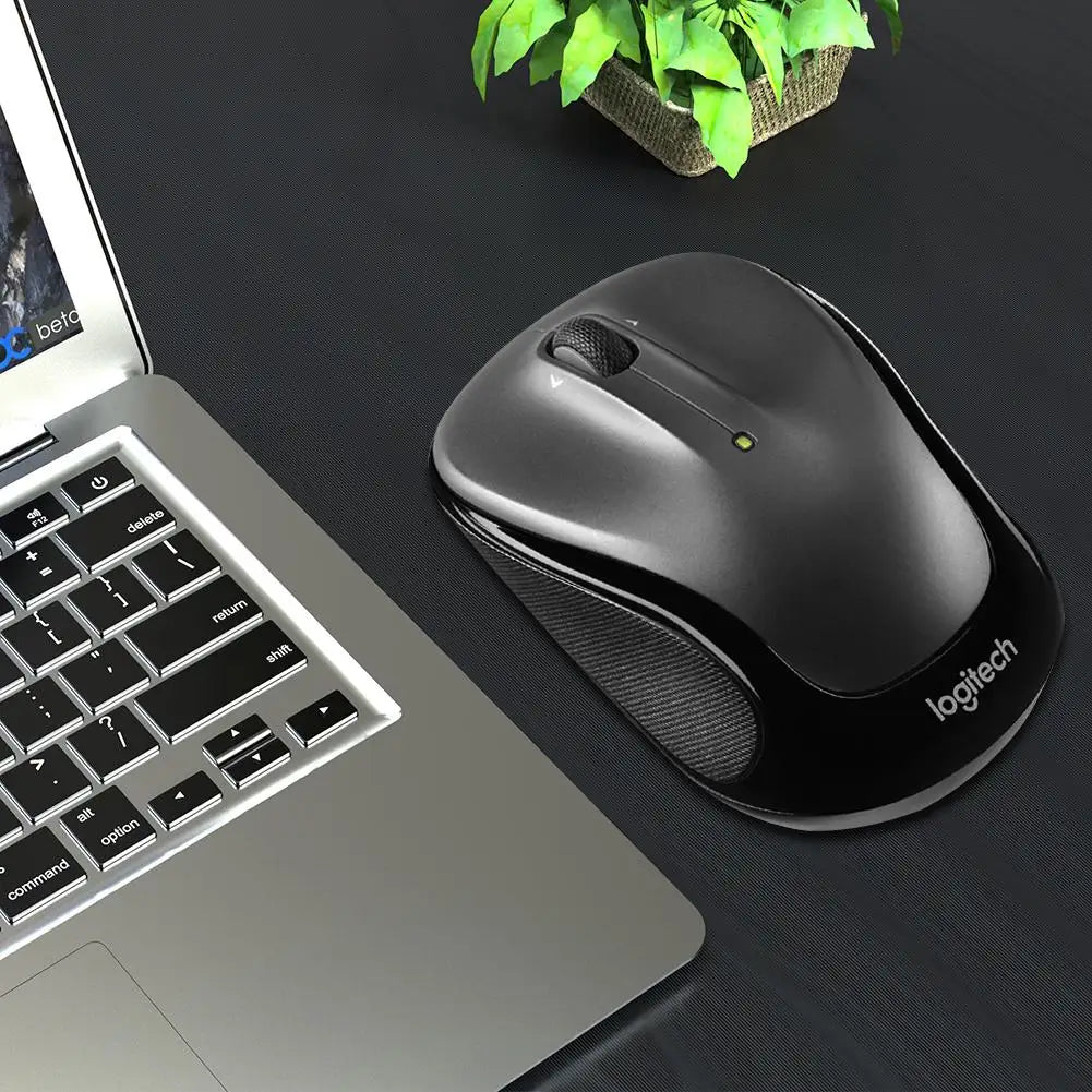 Logitech M325s/M235 Wireless Mouse – 2.4G USB Mouse with 3 Buttons, 1000 DPI Optical Sensor & Contour Shape with Rubber Grip