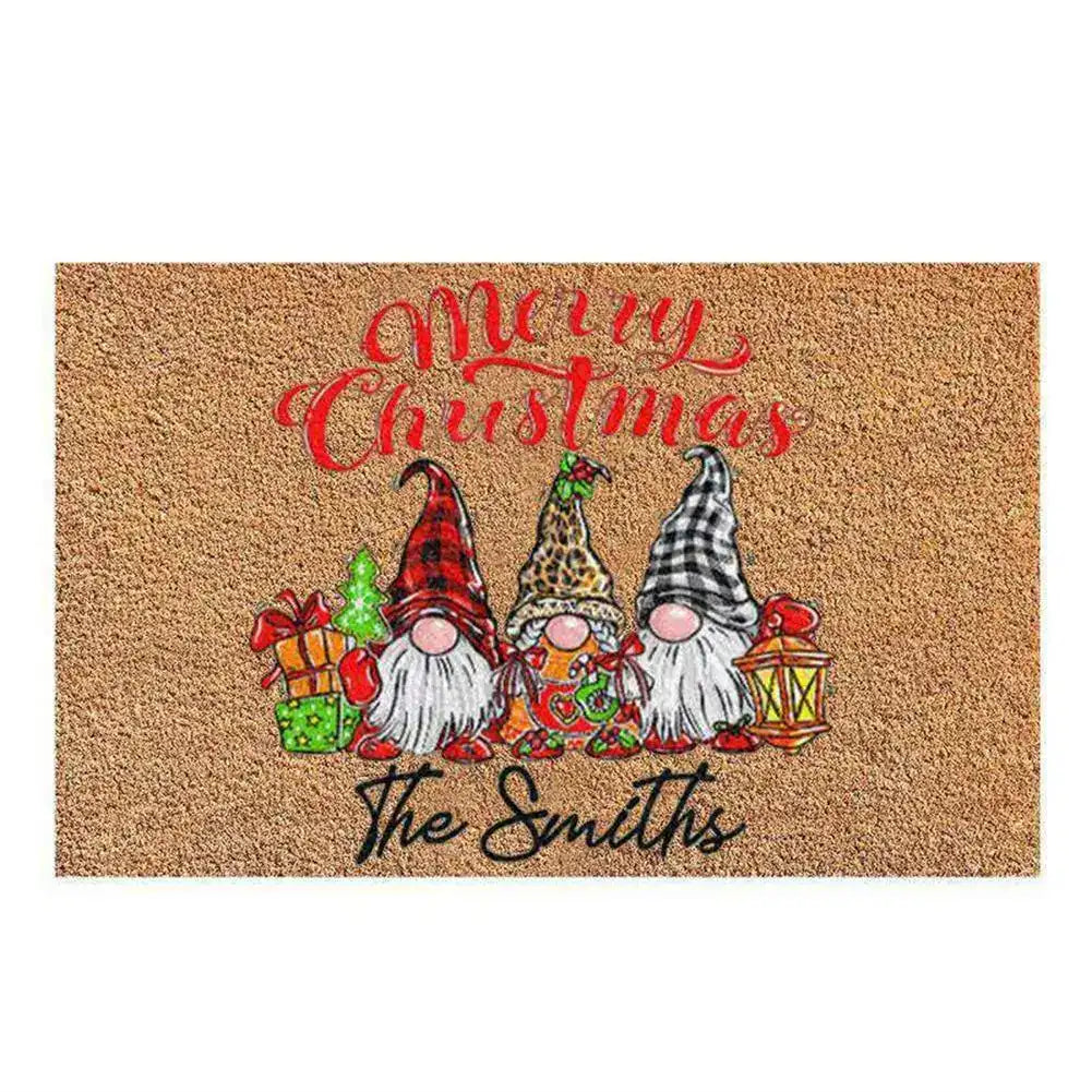 Colorful Christmas Welcome Mat – Fun Outside Entrance Doormat Rug for Home Decor 🎄✨