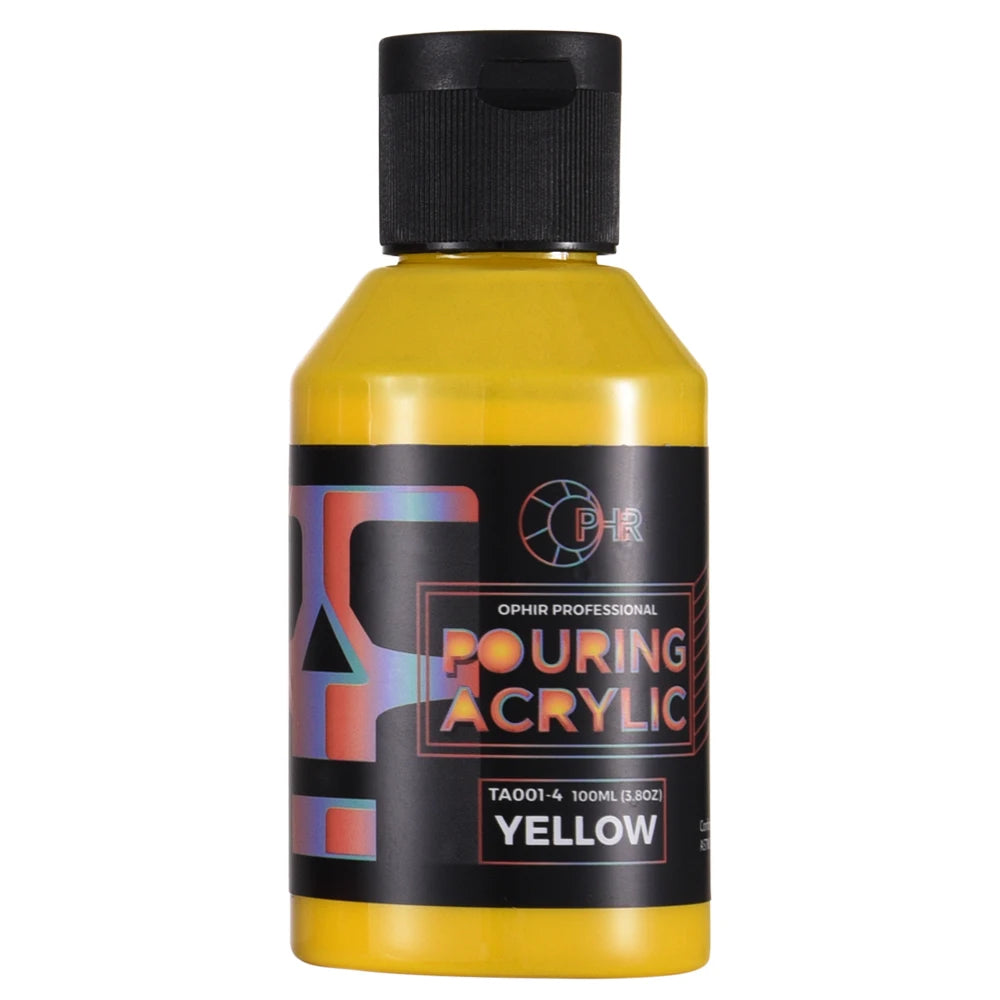 Ophir Acrylic Pouring Paint Set – High Flow Water-Based Paints (36 Colors Available, 100ml Bottles)
