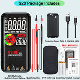BSIDE Professional Digital Multimeter – Smart 9999 Counts EMF Multitester with DC/AC Voltage, Resistance, Capacitor, Diode & Live Wire Testing