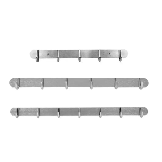 Multi-Hook Wall Rack – 5/6/7 Holes, Wall-Mounted Hooks for Coats, Towels, Hats & Bags