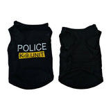 Pet Police Vest – Soft Polyester T-Shirt Jacket for Dogs (Breathable & Stylish Casual Wear)