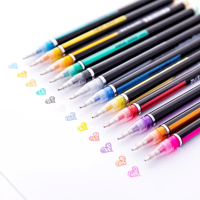 48-Color Sketch Pen Marker Set – Dual-Tip Art & Drawing Pens for School & Hobby 🎨