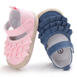 Floral Soft Crib Shoes for Newborn Baby Girls – Anti-Slip Prewalker Sneakers
