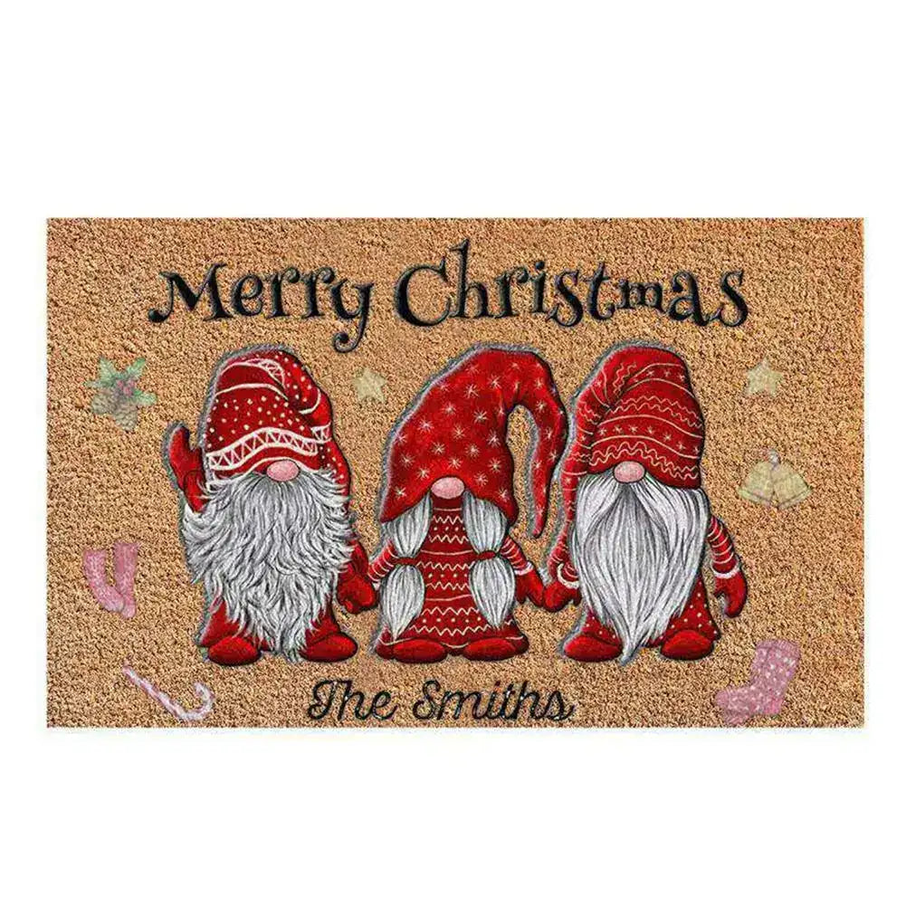 Colorful Christmas Welcome Mat – Fun Outside Entrance Doormat Rug for Home Decor 🎄✨