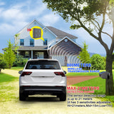 HTZSAFE 400m Solar Wireless Driveway Alarm – Outdoor Weather-Resistant Motion Sensor Security Alert System for DIY Installation
