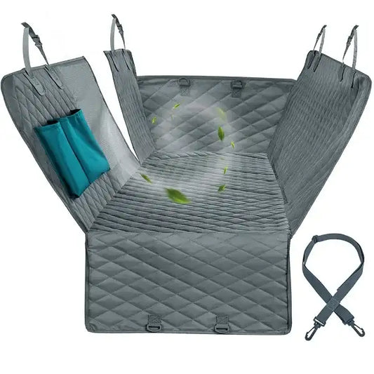 Petravel Dog Car Seat Cover – Waterproof Car Hammock, Rear Back Seat Protector & Safety Carrier Mat for Dogs and Pets