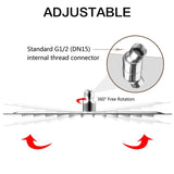 16-Inch Ultrathin Stainless Steel Rainfall Shower Head – Wall-/Ceiling-Mount High Flow