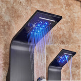 Intelligent LED Shower Panel System with LCD Display & 6 Modes – Rain, Waterfall, Massage Jets 🌧️