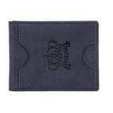 CONTACT’S Genuine Leather RFID Wallet – Slim Bifold Money Clip with Card Holder & Coin Pocket for Men