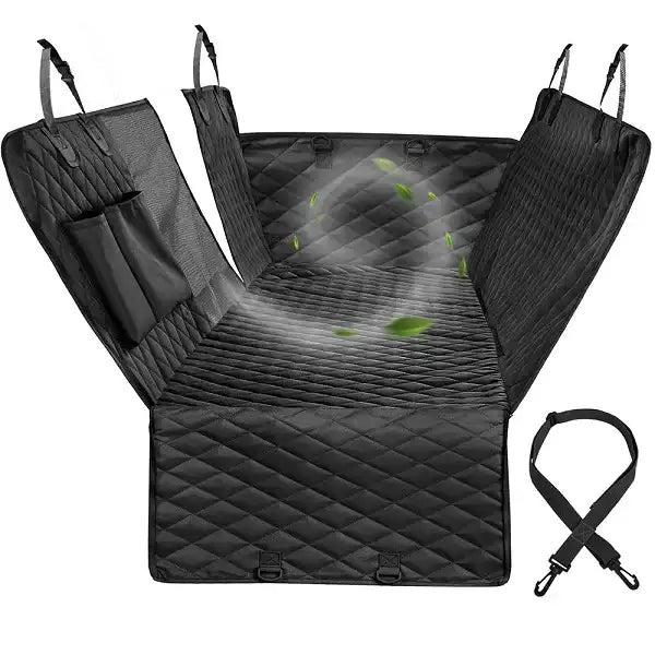 Petravel Dog Car Seat Cover – Waterproof Car Hammock, Rear Back Seat Protector & Safety Carrier Mat for Dogs and Pets