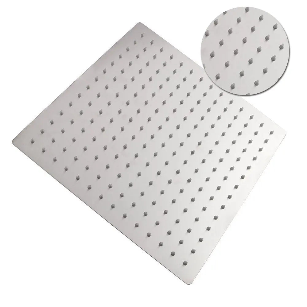 16-Inch Ultrathin Stainless Steel Rainfall Shower Head – Wall-/Ceiling-Mount High Flow