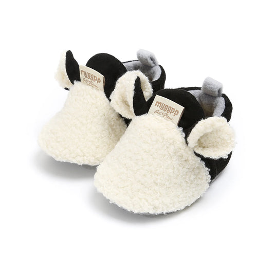 Lioraitiin Winter Toddler Crib Shoes – Warm Newborn Infant Sneakers with Soft Sole, Cozy Baby Boy & Girl Footwear