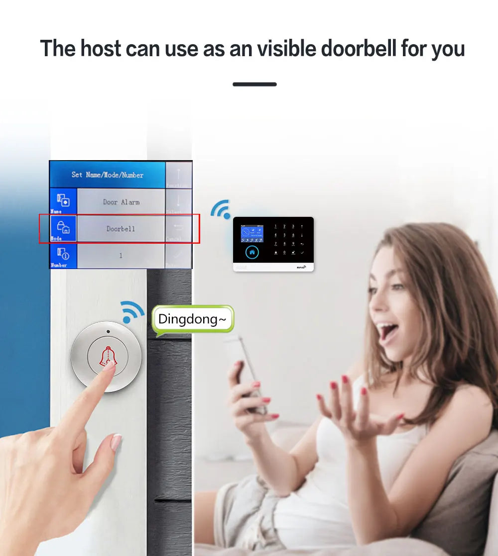 🏠 Wireless Home Security System – 4G & WiFi Alarm with Smart Life App Alerts, Door/Window & Motion Sensors