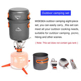 Widesea Camping Cookware Set – Portable Outdoor Tableware Kit with Stove, Pot, Folding Knife & Cup for Hiking 🍲🔥