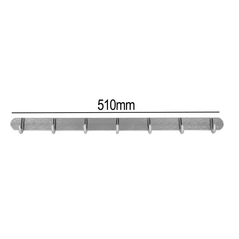 Multi-Hook Wall Rack – 5/6/7 Holes, Wall-Mounted Hooks for Coats, Towels, Hats & Bags