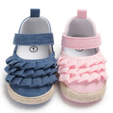 Floral Soft Crib Shoes for Newborn Baby Girls – Anti-Slip Prewalker Sneakers