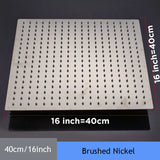 16-inch Ultra-Thin Rainfall Shower Head – 304 Stainless Steel Chrome/Nickel Finish