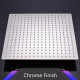 16-Inch Ultrathin Stainless Steel Rainfall Shower Head – Wall-/Ceiling-Mount High Flow