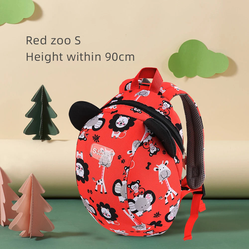 SUNVENO Children’s Dinosaur Backpack – Toddler Preschool Bag with Safety Harness & Leash | Lightweight Kids Lunch Bag for Boys & Girls