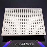 16-Inch Ultrathin Stainless Steel Rainfall Shower Head – Wall-/Ceiling-Mount High Flow