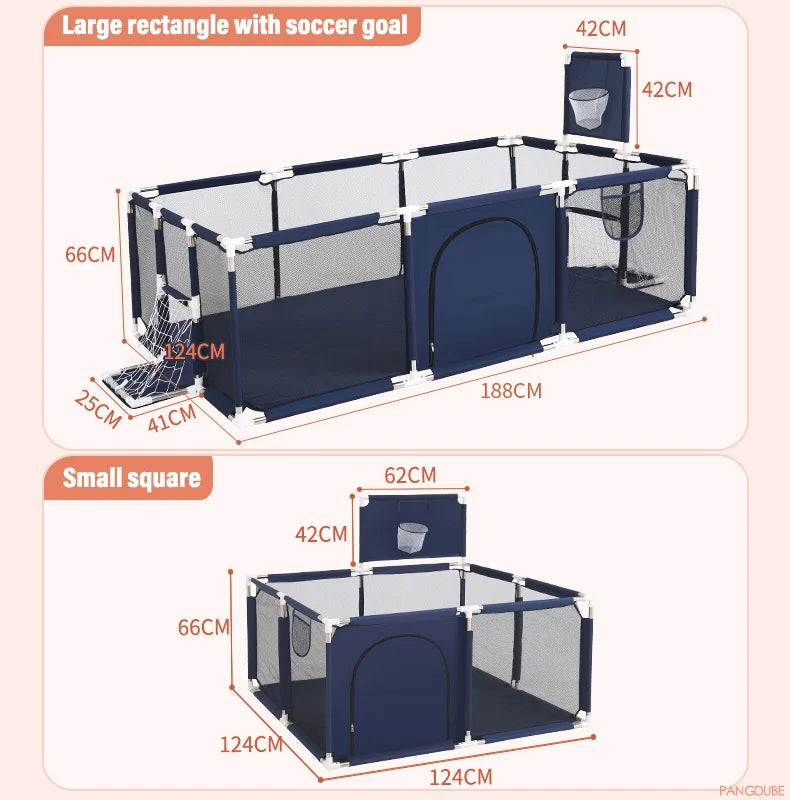 Pangdube Baby Playpen – Safe Activity Fence Playground for Children, Indoor/Outdoor Baby Games Park for 6 Months to 6 Years