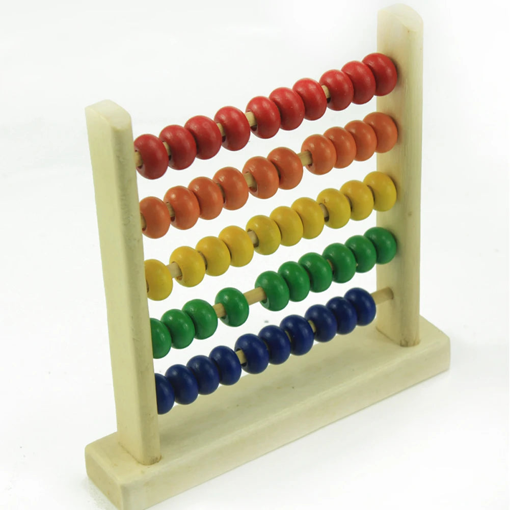 Wooden Abacus Counting Toy – Colorful Beads Math Learning Tool for Kids, Early Educational Montessori Game for Number Recognition