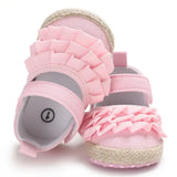 Floral Soft Crib Shoes for Newborn Baby Girls – Anti-Slip Prewalker Sneakers