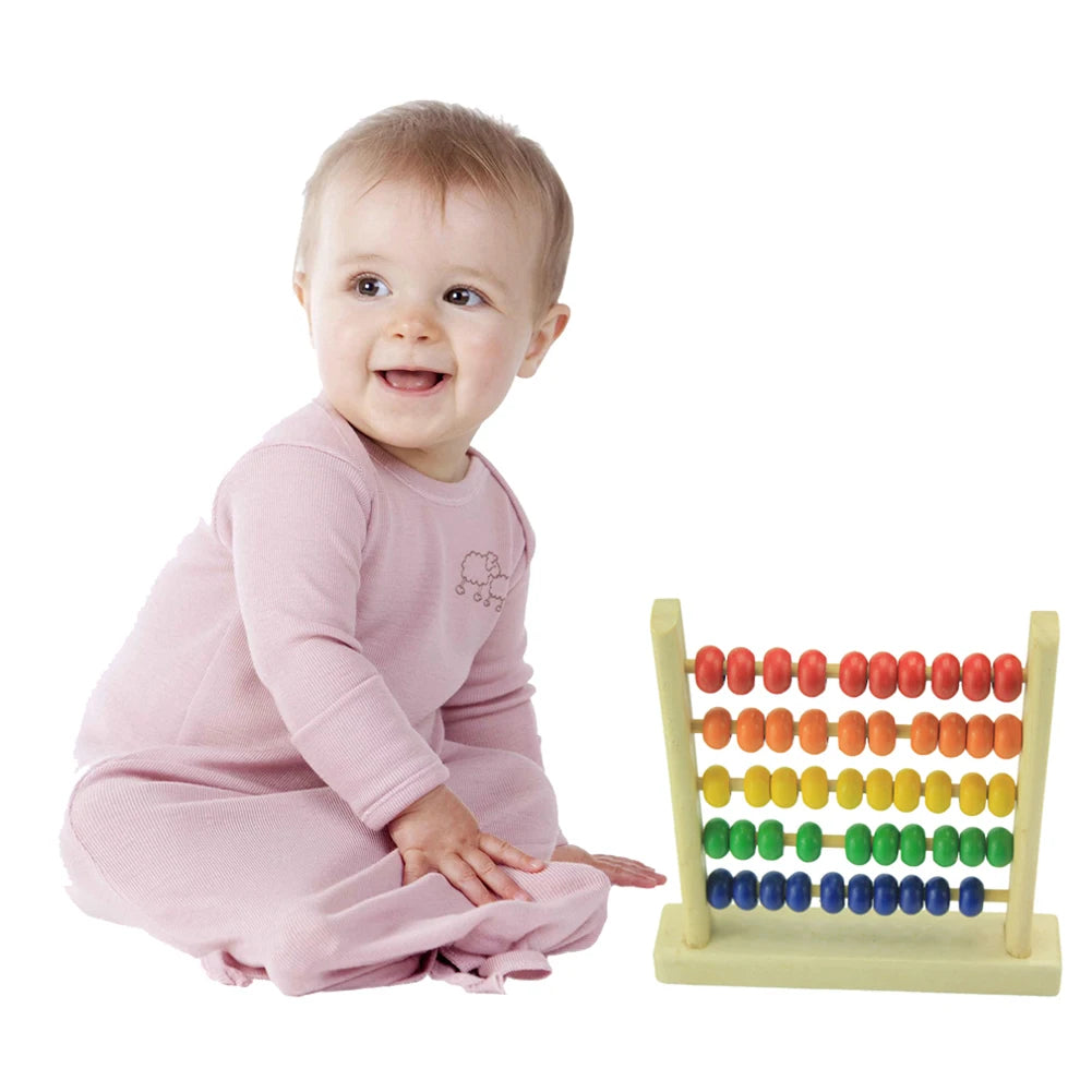 Wooden Abacus Counting Toy – Colorful Beads Math Learning Tool for Kids, Early Educational Montessori Game for Number Recognition
