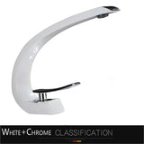 Luxury Brass Deck-Mounted Matte Black Basin Faucet – Single-Hole Mixer Tap Hot & Cold