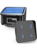 HTZSAFE 400m Solar Wireless Driveway Alarm – Outdoor Weather-Resistant Motion Sensor Security Alert System for DIY Installation