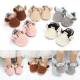 Lioraitiin Winter Toddler Crib Shoes – Warm Newborn Infant Sneakers with Soft Sole, Cozy Baby Boy & Girl Footwear