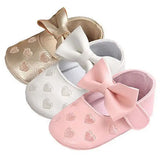 PUDCOCO Bow-Knot Soft‐Sole Newborn Pre-Walker Sneakers Unisex