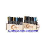 Wooden Paint Rack Pigment Storage Organizer – Desktop Hobby Ink & Tool Display