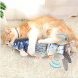 USB Rechargeable Floppy Fish Cat Toy – Interactive Electric Chew & Bite Toy for Cats, Realistic Motion Play Pet Supplies