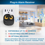 HTZSAFE Wireless Driveway Security Alarm – Waterproof PIR Motion Detector System for Garage, Burglar & Welcome Alerts
