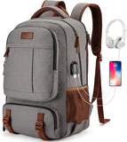 Canvas Laptop Backpack with USB & Headphone Port – 15.6″ Travel & Daily Work Rucksack