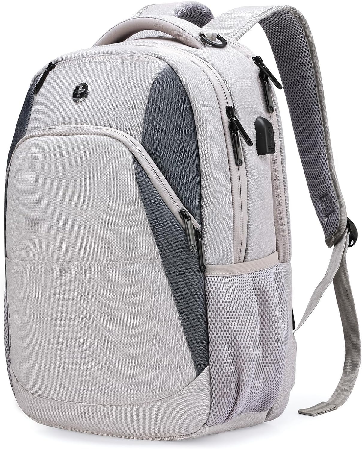Design Travel Laptop Backpack with RFID Protection & USB Charging – 16″ College & Business Backpack (Black)