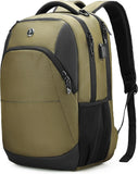 Design Travel Laptop Backpack with RFID Protection & USB Charging – 16″ College & Business Backpack (Black)